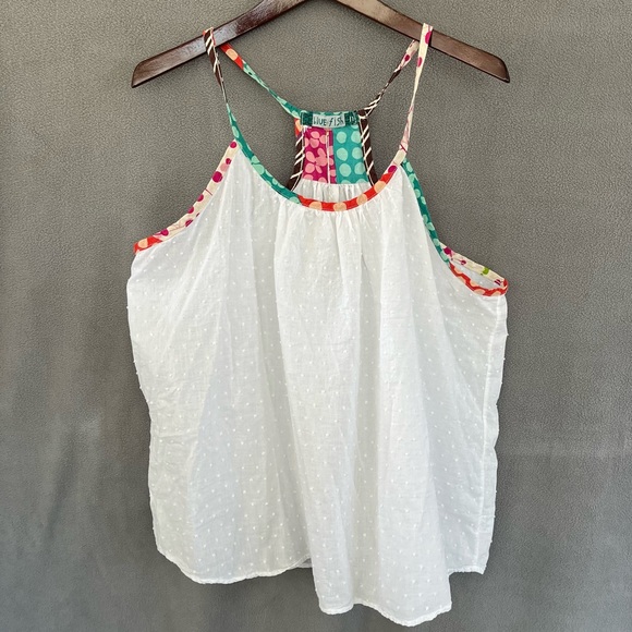 Blue Fish Tops - Blue Fish Clothing Trimmed Tank Top, size 2